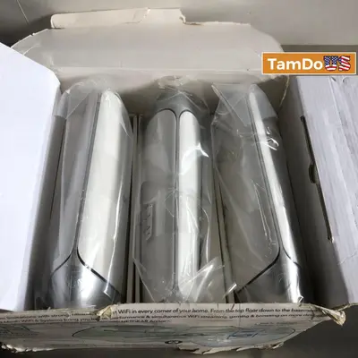 NETGEAR RBK753S-100NAS Orbi Tri-Band WiFi 6 Mesh System Router + 2 Satellites - New Open Box - Real photo at TamDo.us