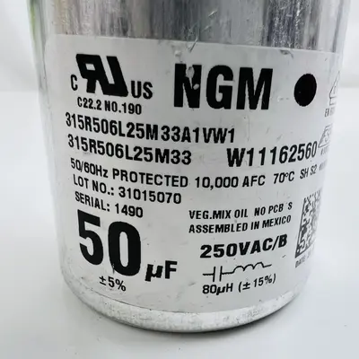 New Genuine OEM Whirlpool Washer Washing Machine Run Capacitor W11395618 - Thumbnail 5