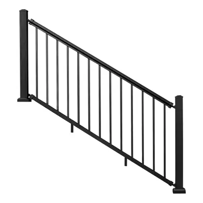 NewTechWood AL-POST-36-BLK 3” Aluminum Railing Post Kit Black - Thumbnail 5