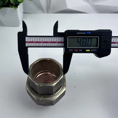 NIBCO 1-1/2 Inch Copper Solder to Female Threaded FIPT Brass Dielectric Union - Thumbnail 2