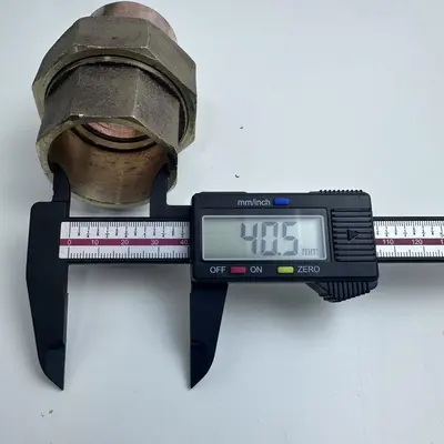 NIBCO 1-1/2 Inch Copper Solder to Female Threaded FIPT Brass Dielectric Union - Thumbnail 8