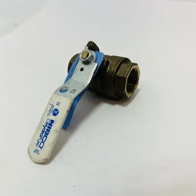Nibco 1" Brass Ball Valve 600 CWP Hydropure MSS SP-110 - Thumbnail 4