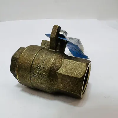 Nibco 1" Brass Ball Valve 600 CWP Hydropure MSS SP-110 - Thumbnail 5