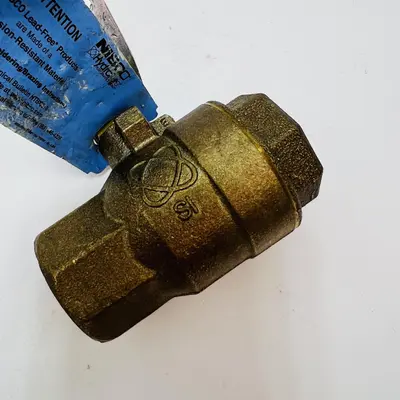 Nibco 1" Brass Ball Valve 600 CWP Hydropure MSS SP-110 - Thumbnail 6