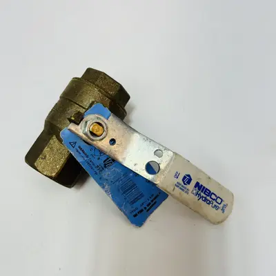 Nibco 1" Brass Ball Valve 600 CWP Hydropure MSS SP-110 - Thumbnail 2