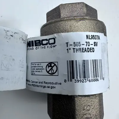 Nibco T-585-70-SV 1" Threaded Ball Valve - Thumbnail 6