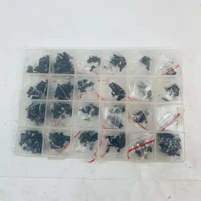 NINDEJIN 720pcs Flat Head Machine Screws Kit M1.4 M1.7 M2 M2.5 M3 Black Steel - Thumbnail 3