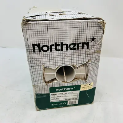 Northern 22AWG 4C CMP White Communication Cable, 1000ft Pull Box - Thumbnail 2