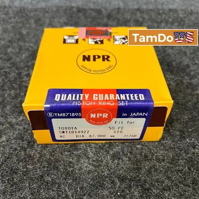 NPR Piston Ring Set STD for Toyota 5S-FE Engine, 87mm - Thumbnail 1