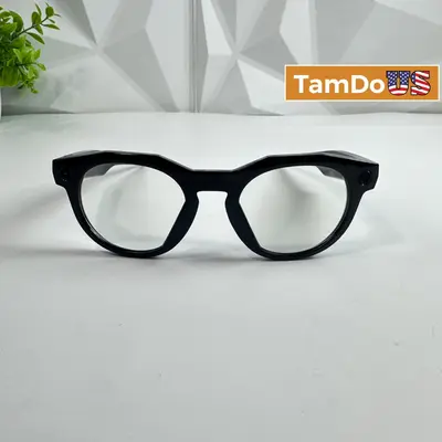 Oakley Meta HSTN Smart Glasses OW8002 Matte Black Clear Lens 51mm AI Eyewear - Excellent - Real photo at TamDo.us
