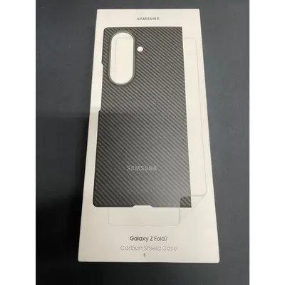 Official Samsung Galaxy Z Fold7 Carbon Shield Case Black EF-XF966 Genuine NEW - Thumbnail 3