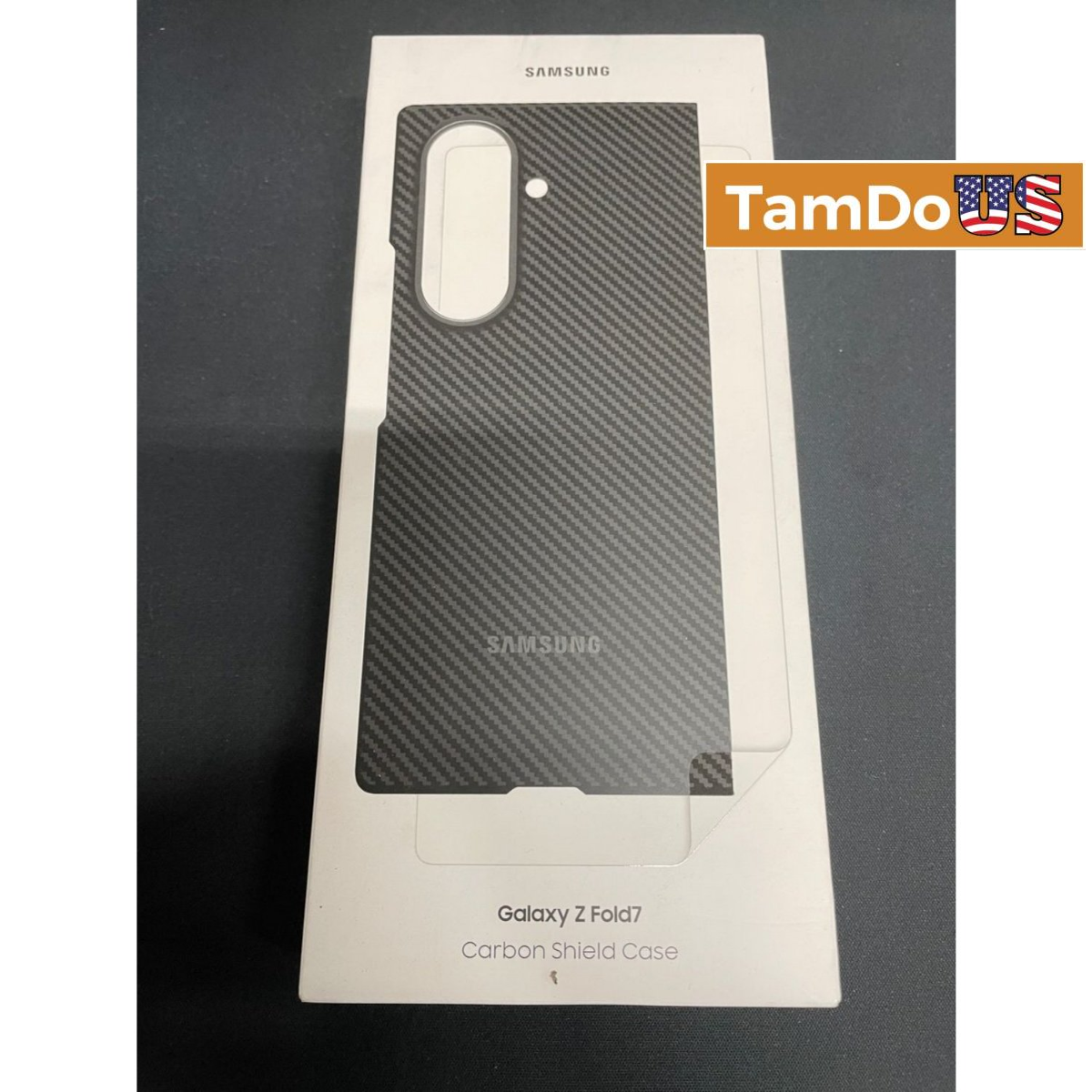 Official Samsung Galaxy Z Fold7 Carbon Shield Case Black EF-XF966 Genuine NEW - Photo 1 - Real photo at TamDo.us