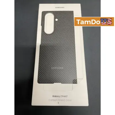 Official Samsung Galaxy Z Fold7 Carbon Shield Case Black EF-XF966 Genuine NEW - Thumbnail 1