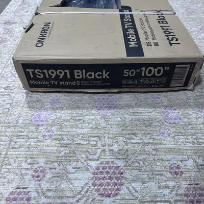 ONKRON Mobile TV Stand for 50"-100" max 265 lbs, Tilting, black TS1991 - Thumbnail 6