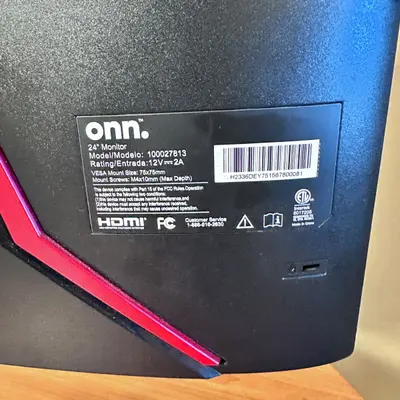 onn. 24" LED Monitor 100027813 HDMI Full HD VESA Mount 75x75 - Thumbnail 5