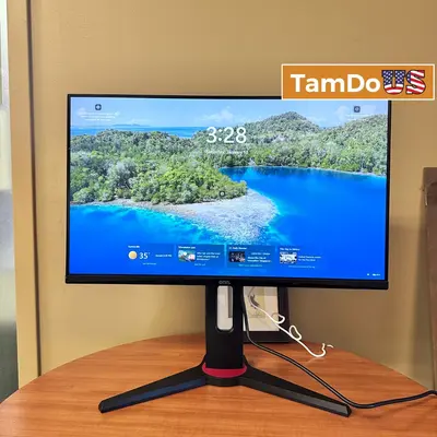 onn. 24" LED Monitor 100027813 HDMI Full HD VESA Mount 75x75 - Thumbnail 1