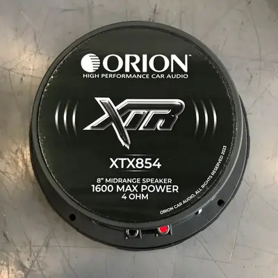 Orion XTX854 8" Midrange Speakers 1600W Cast Basket 4 Ohm FOR Car Audio System - Thumbnail 4