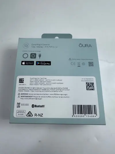 Oura Ring 4 Ceramic Smart Ring Health Fitness Tracker Tide Size 13 - Thumbnail 9
