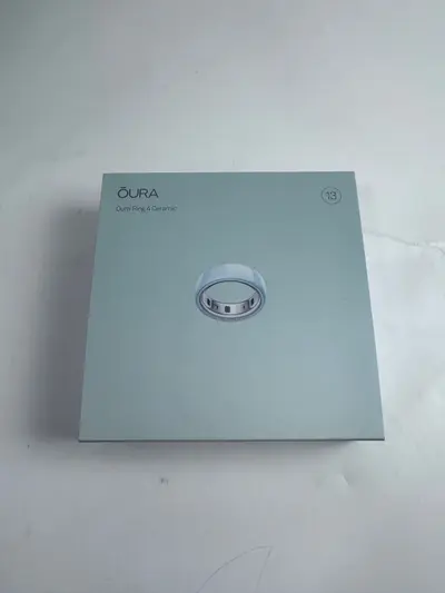 Oura Ring 4 Ceramic Smart Ring Health Fitness Tracker Tide Size 13 - Thumbnail 8