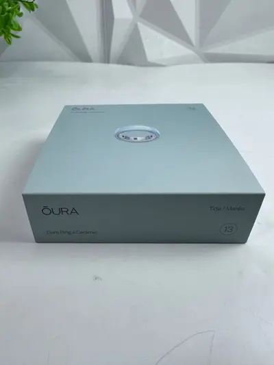 Oura Ring 4 Ceramic Smart Ring Health Fitness Tracker Tide Size 13 - Thumbnail 10