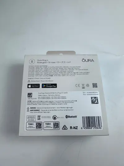 Oura Ring 4 Smart Ring Health & Fitness Tracker Rose Gold Size 8 - Thumbnail 10
