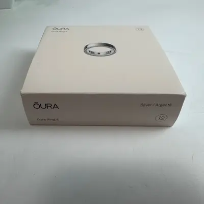 Oura Ring 4 Smart Ring Silver Size 12 Health Sleep Activity Tracker Gen 4 - Thumbnail 6
