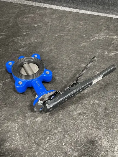 OVC Ohio Valve 3" Wafer Butterfly Valve 300 PSI Ductile Iron Lever Handle NEW - Thumbnail 3