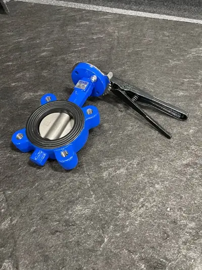 OVC Ohio Valve 3" Wafer Butterfly Valve 300 PSI Ductile Iron Lever Handle NEW - Thumbnail 2