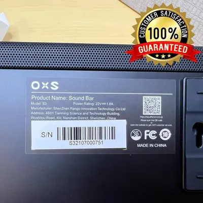 OXS S3 Sound Bar for Concert/Home Theater/Gaming Wireless Surround Sound System - Thumbnail 3