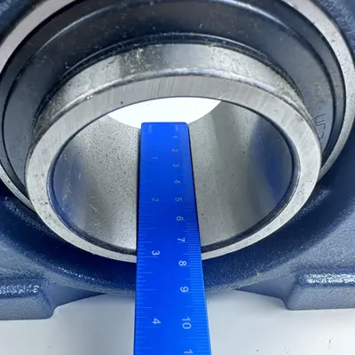 P215 Pillow Block Bearing, 75mm Bore, Heavy Duty 2-Bolt Mounted Housing - Thumbnail 10