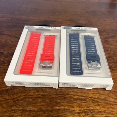 Pack 2 Premium Watch Band for Watch Size 38mm (Red & Blue) - Thumbnail 4