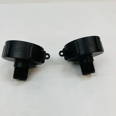 3/4" Black Plastic Hose Pipe Adapters Connectors Fittings - Thumbnail 2