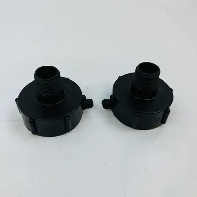 3/4" Black Plastic Hose Pipe Adapters Connectors Fittings - Thumbnail 4