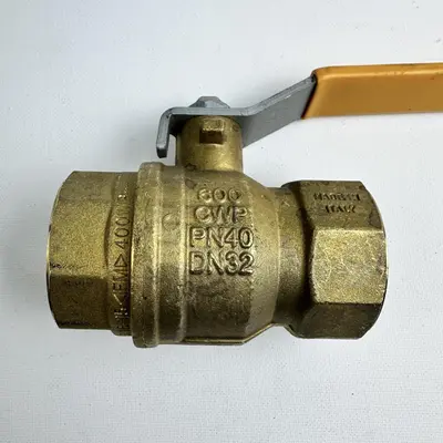 Parker Brass Ball Valve 1-1/4" 600 WOG CMP PN40 DN32 Made in Italy - Thumbnail 9