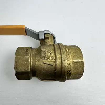 Parker Brass Ball Valve 1-1/4" 600 WOG CMP PN40 DN32 Made in Italy - Thumbnail 3
