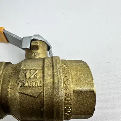 Parker Brass Ball Valve 1-1/4" 600 WOG CMP PN40 DN32 Made in Italy - Thumbnail 8