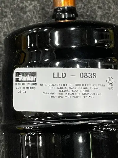 Parker LLD-083S Liquid Line Filter-Drier 3/8" ODF Solder for HVAC Systems - Thumbnail 5