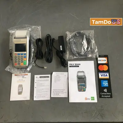 Pax S500 Credit Card Machine Terminal - New Open Box - Real photo at TamDo.us