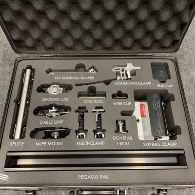 PEGASUS Solar Rail Kit Demo Case – Splice, Clamps, Lugs, Tooling, Samples - Thumbnail 3