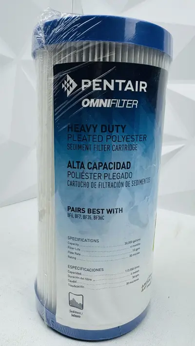 Pentair OMNIFilter RS6 Heavy Duty Pleated Polyester Sediment Filter Cartridge - Thumbnail 2