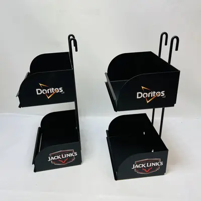 Pepsico 2Tier Food Hanger Display/Fixture, Black Metal - Doritos/Jack Links - Thumbnail 2