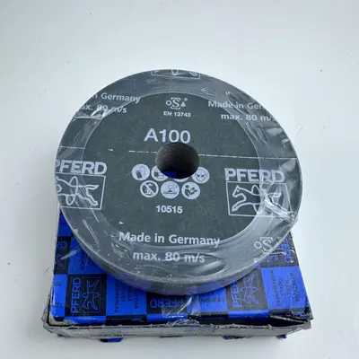 PFERD Fiber Discs 5"x7/8" 100 Grit A/O, Box of 25 - Thumbnail 5