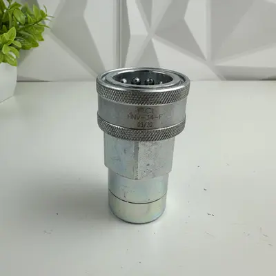 PGI HNV-34-F Hydraulic Quick Coupler, 1-1/4" NPT Female, Steel, 32.5mm ID - Thumbnail 2