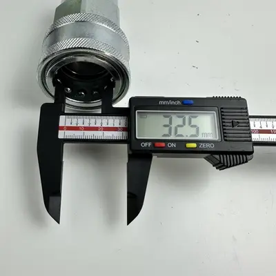 PGI HNV-34-F Hydraulic Quick Coupler, 1-1/4" NPT Female, Steel, 32.5mm ID - Thumbnail 3