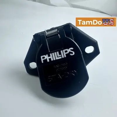 Phillips 16-726 STA-DRY 7-Way Socket SAE J560 OEM FOR Semi Truck Trailer Tractor - New - Real photo at TamDo.us