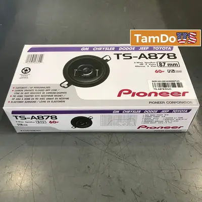 Pioneer TS-A878 2-Way 3.5" Car Speakers 60W Max - New - Real photo at TamDo.us