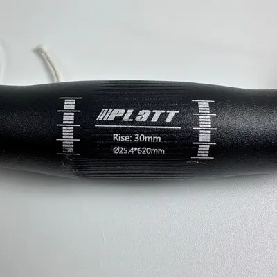 PLATT Aluminum Alloy Riser Handlebar 25.4mm Clamp 620mm 30mm Rise MTB Bike Bar - Thumbnail 3