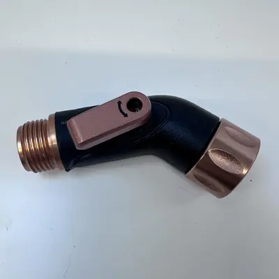 Pocket Hose Copper Bullet Brass Shut-Off Valve Swivel Connector Nozzle Adapter - Thumbnail 2