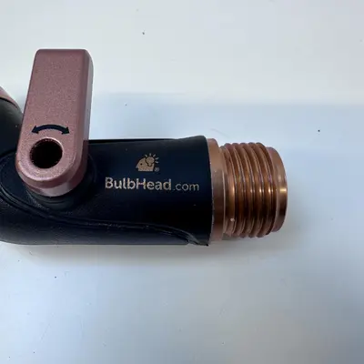 Pocket Hose Copper Bullet Brass Shut-Off Valve Swivel Connector Nozzle Adapter - Thumbnail 4