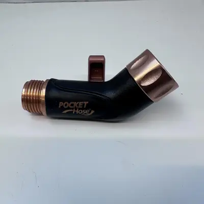 Pocket Hose Copper Bullet Brass Shut-Off Valve Swivel Connector Nozzle Adapter - Thumbnail 5